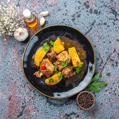 Meat Potatoes With Garlic