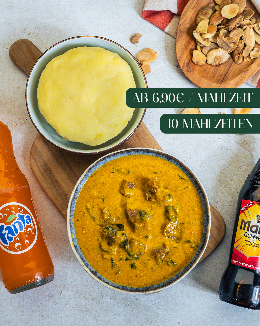 Fufu with Ogbono Soup (10 Portionen)