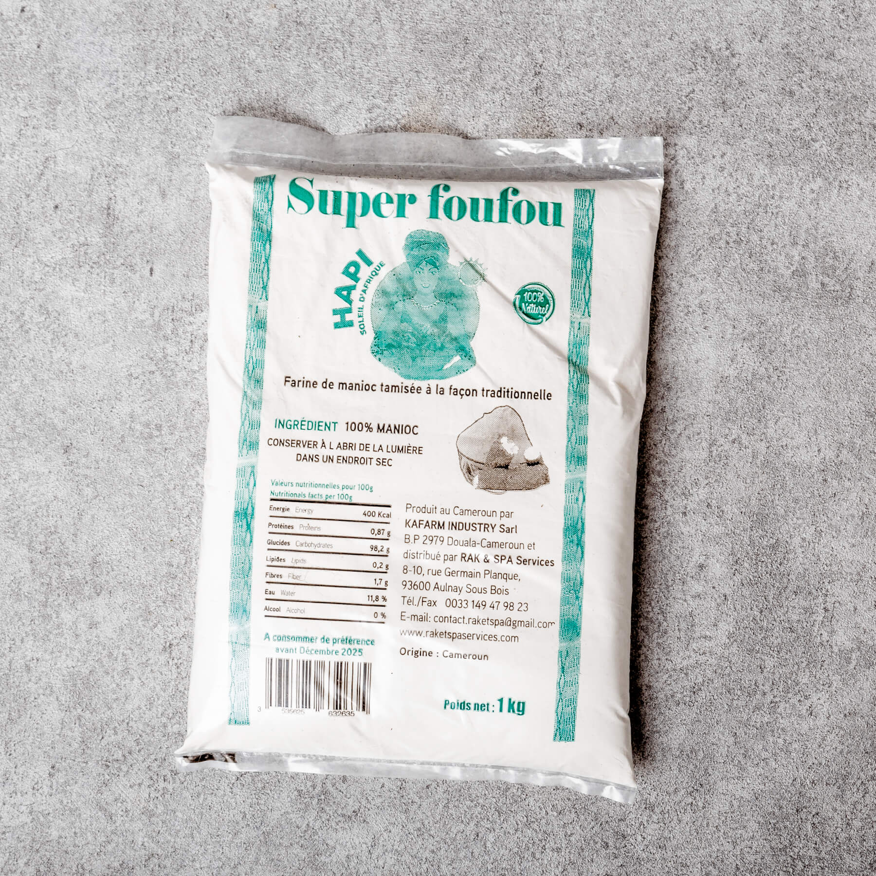 Super Foufou 100 Manioc (from Cameroun) Mama T