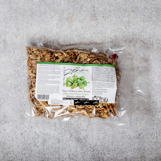 Zena - Dried white hibiscus flowers