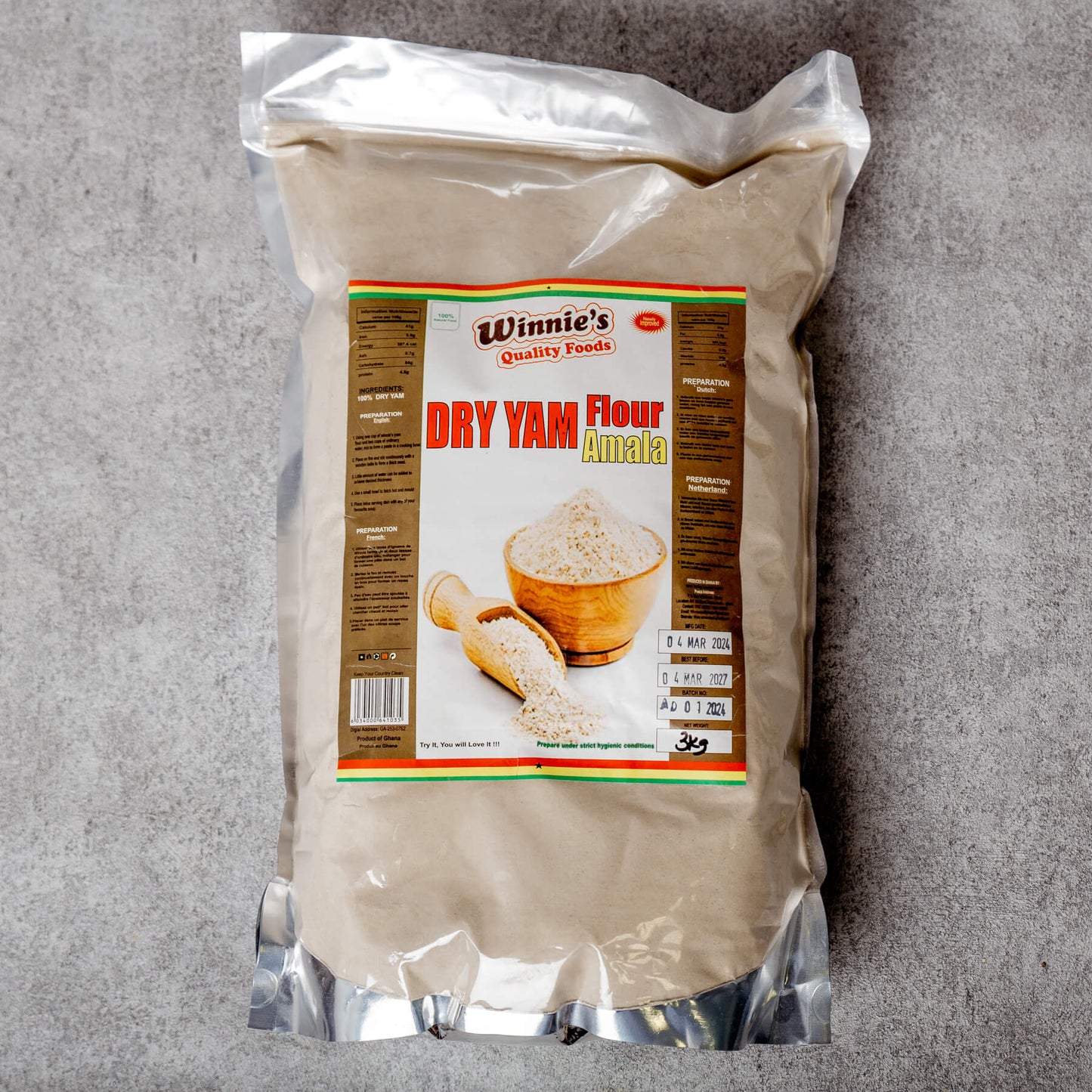 Winnies - Dry Yam Flour (Amala)