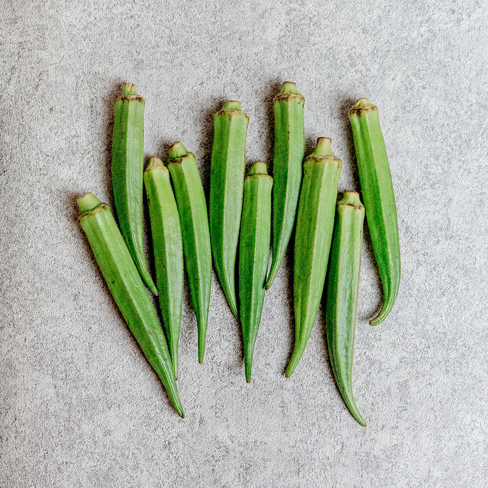 Frische Okra