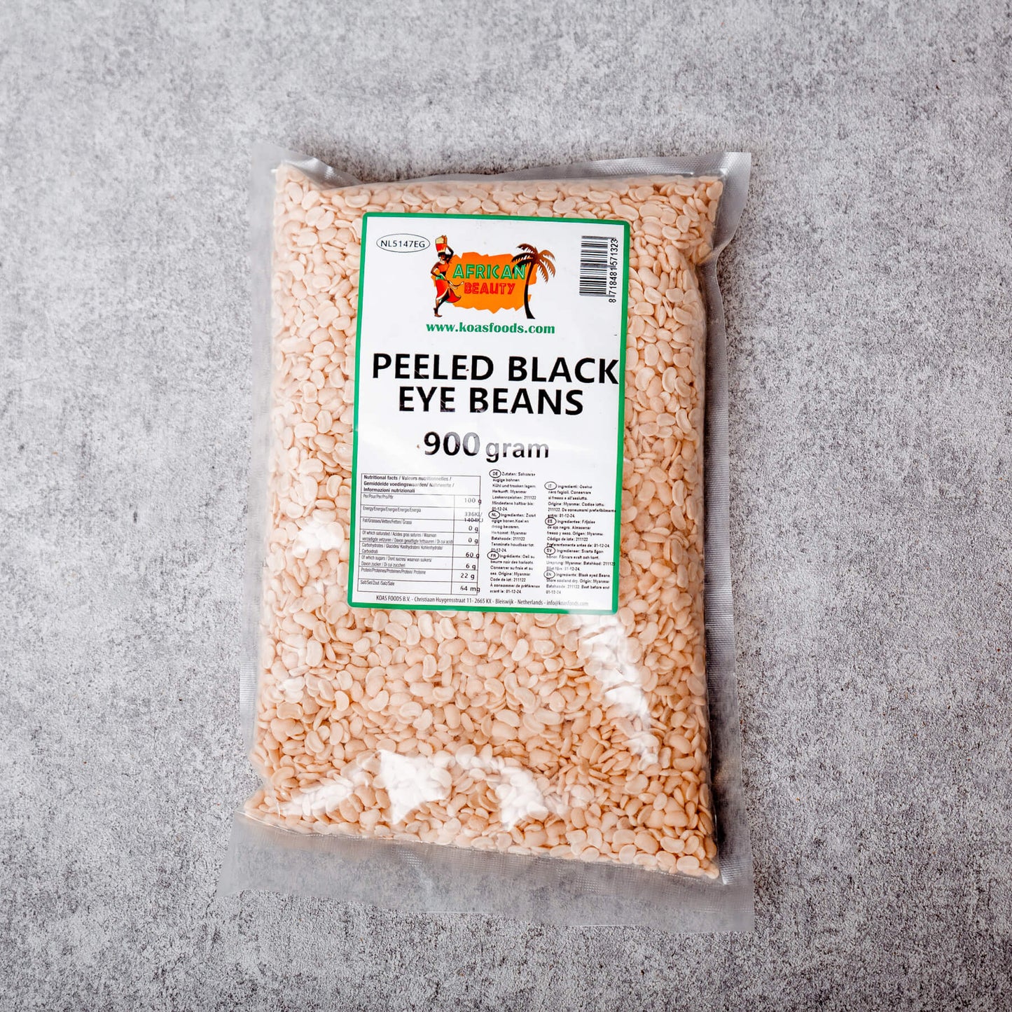 African Beauty - Peeled Black Eyed Beans