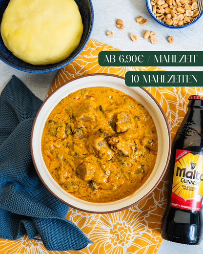 Fufu with Peanut Soup (10 Portionen)