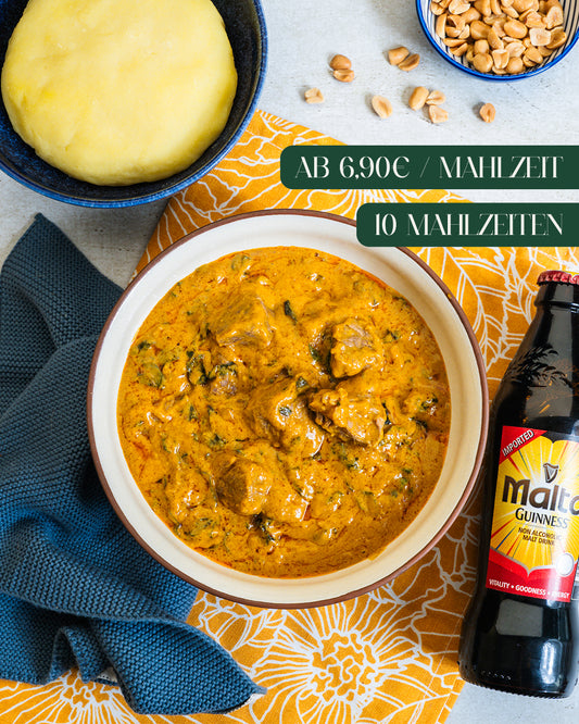 Fufu with Peanut Soup (10 Portionen)