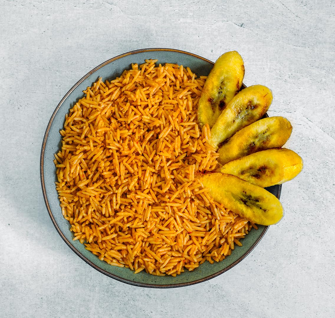 Jollof Rice mit Plantain (10 Portionen) - Fertiggericht