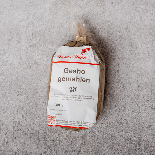 Birlin Mühle - Gesho gemahlen