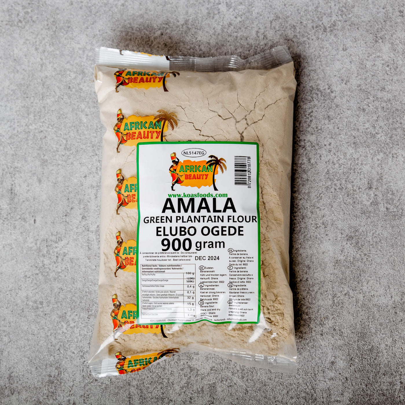 African Beauty - Green Plantain Flour (Amala)