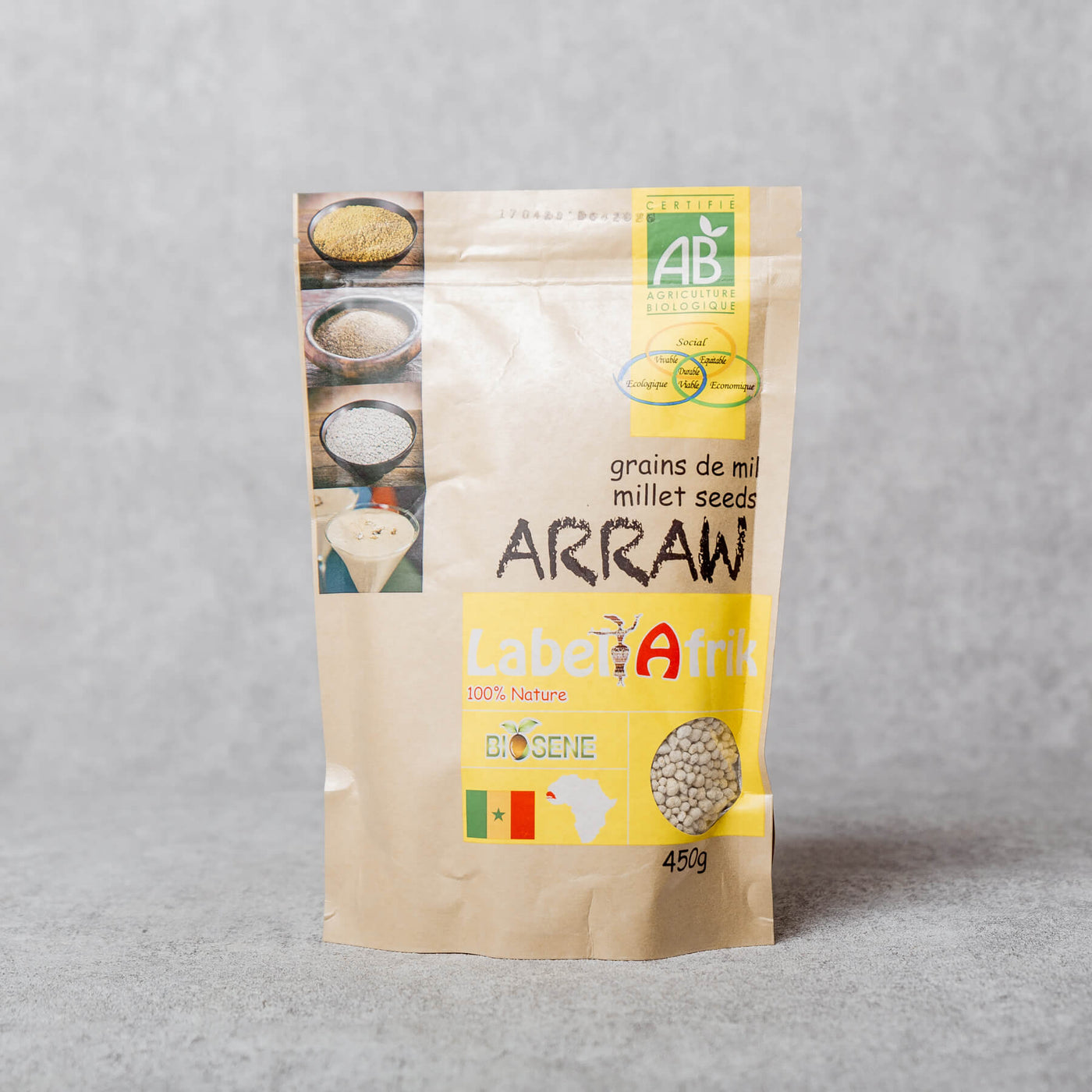 Label Afrik - Arraw Millet Seeds