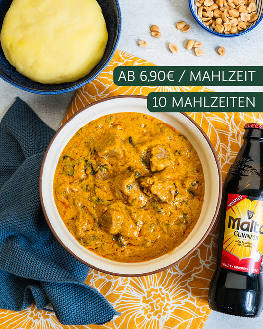 Fufu with Peanut Soup (10 Portionen)