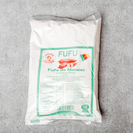 Fufu de Manioc - Akpu from Cameroun