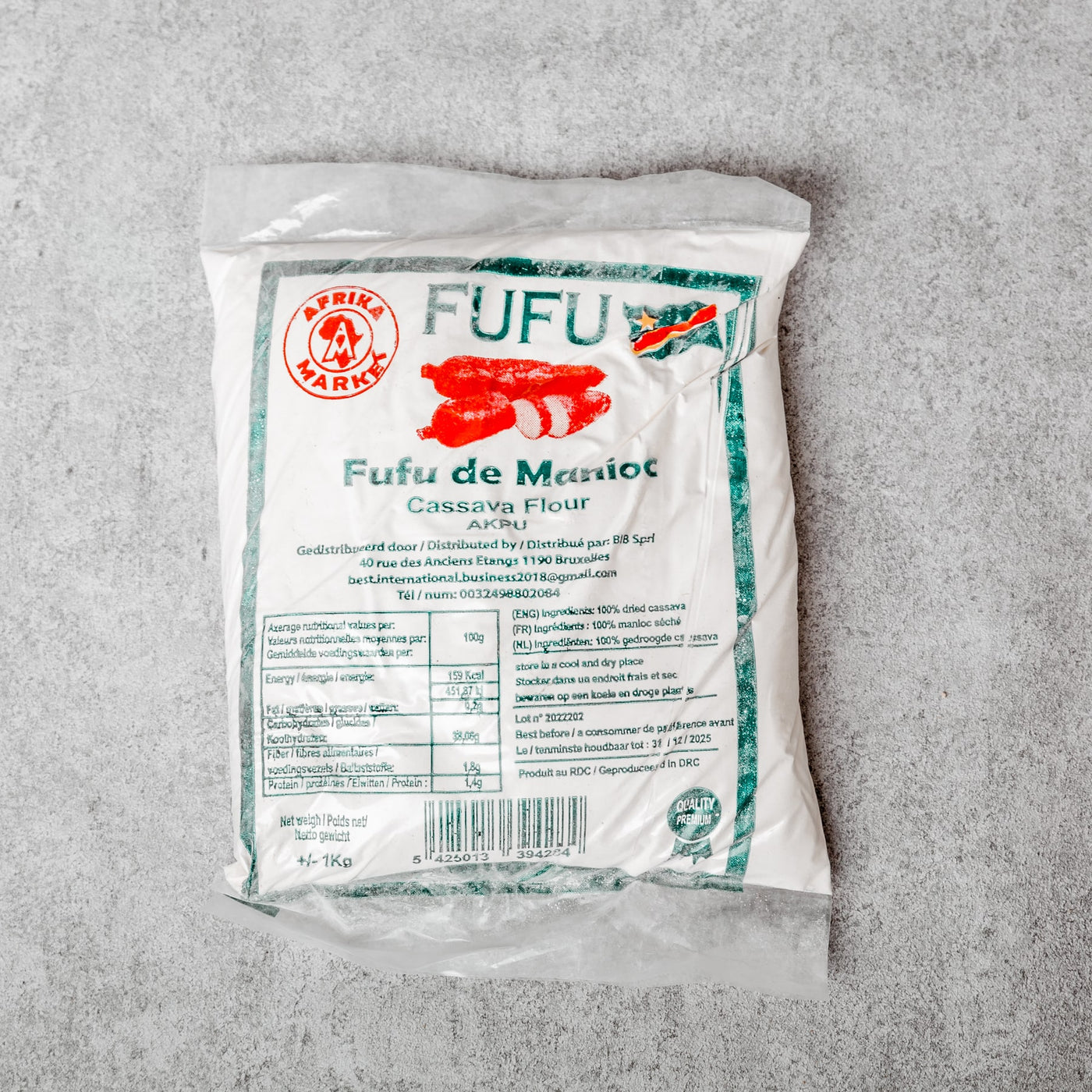 Fufu de Manioc - Akpu from Kongo